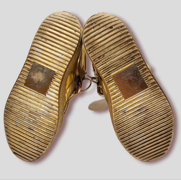 Giuseppe Zanotti Men's Metallic Chain & Zipper High-Top Sneaker - Picture 5 of 6